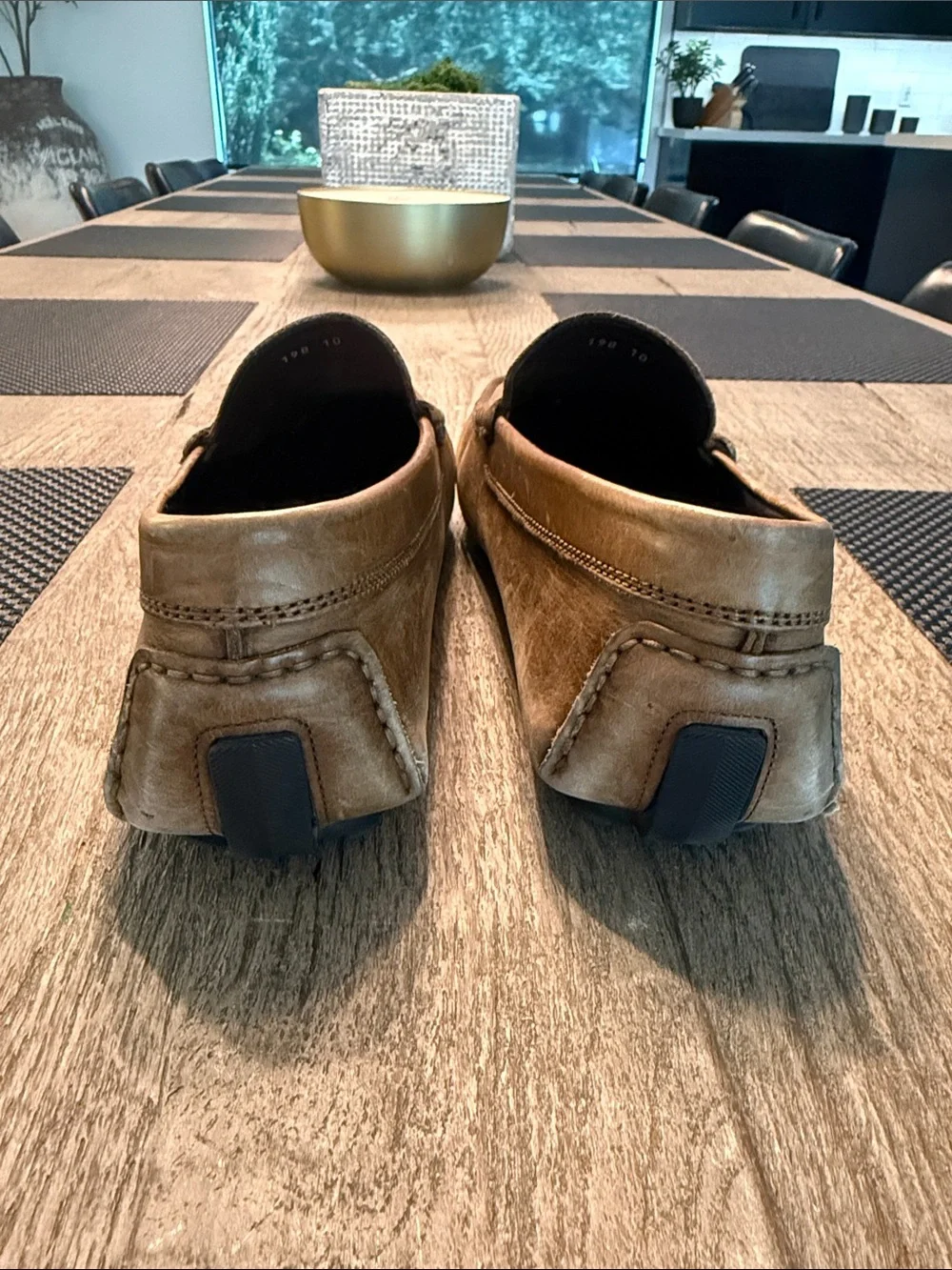 To Boot Tan Leather Penny Loafers
